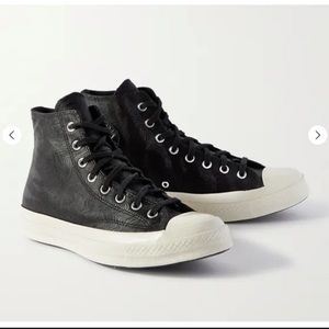 2021 black Chuck 70 High Embossed Leather